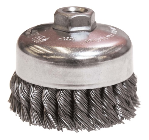 Picture of Weiler Abrasive 4" Knot Wire Cup Brush 5/8-11 Wire Cup Brush